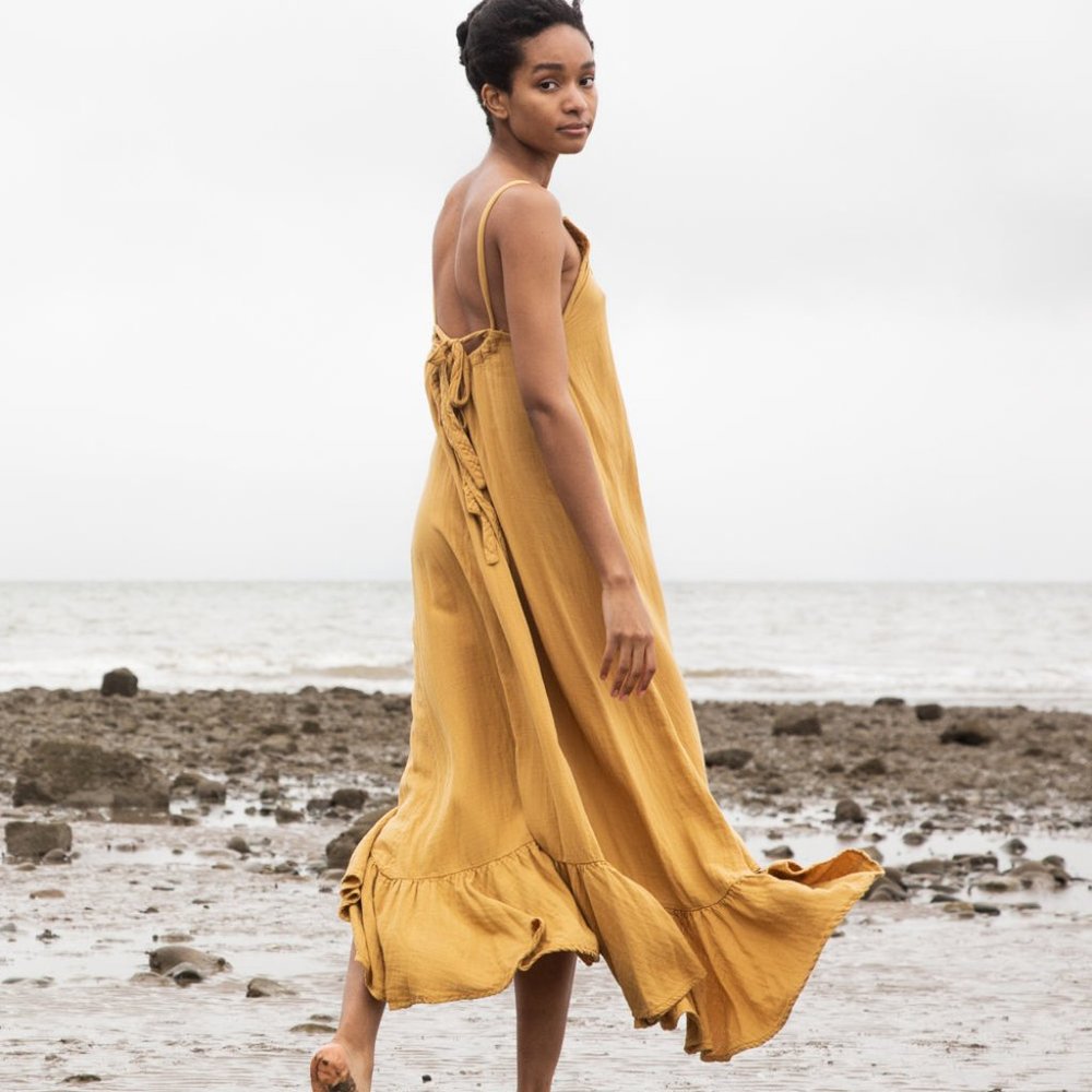 Beaumont Organics- Belmire Dress in Sun